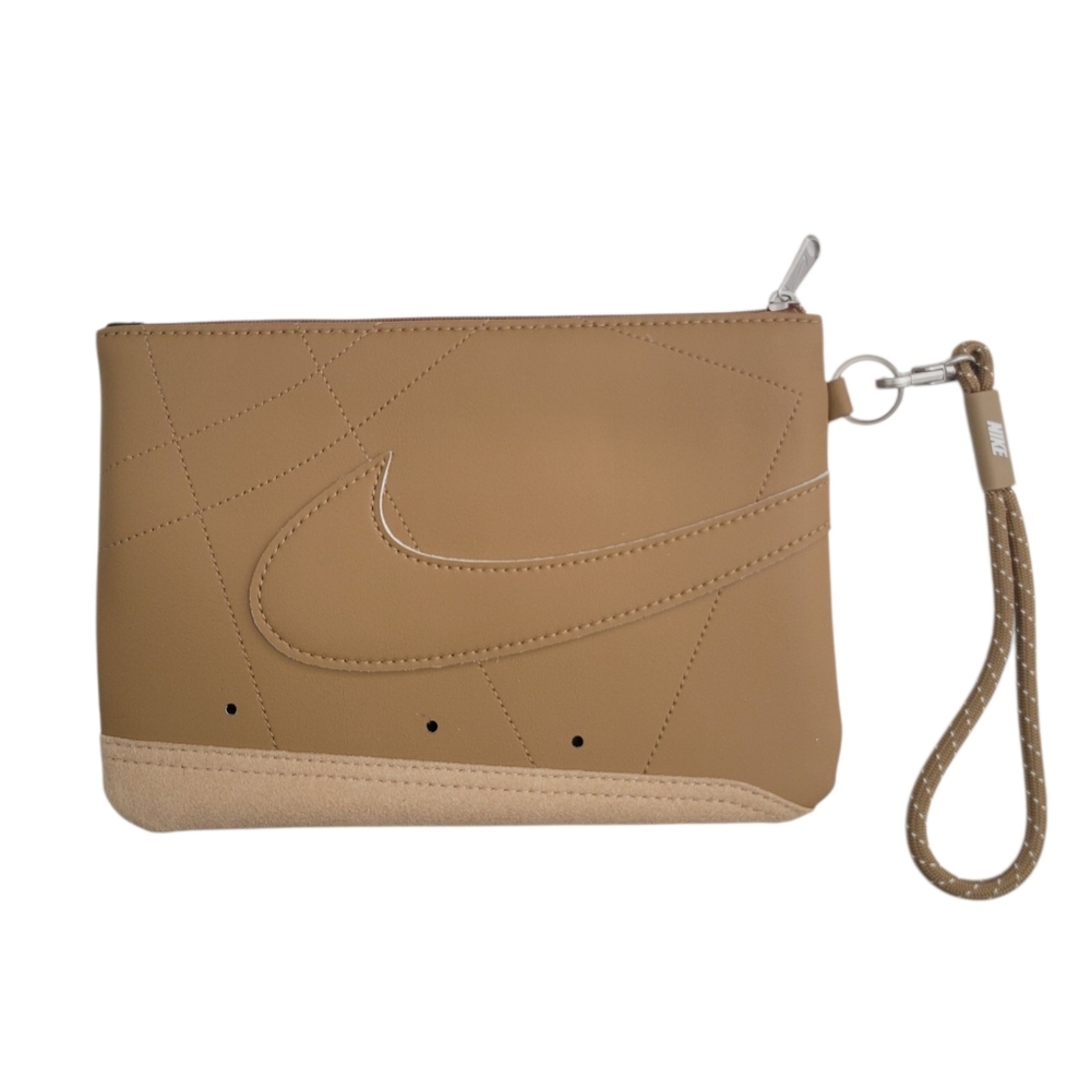Brand NEW! Nike Icon Blazer Tan Wristlet Clutch